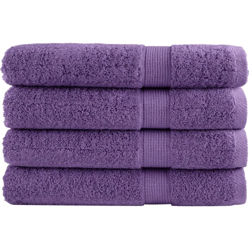 Saunahåndklæder SOLUND 4 stk 80x200 cm 600 g/m² - Lilla