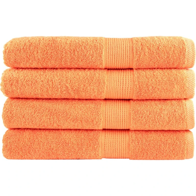 SOLUND saunahåndklæder 4 stk 80x200 cm 600 g/m² - Orange