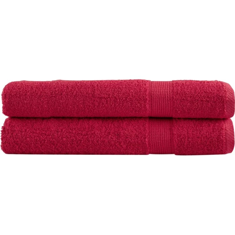 Saunahåndklæder SOLUND 2-pak 80x200 cm 600 g/m² – Rød