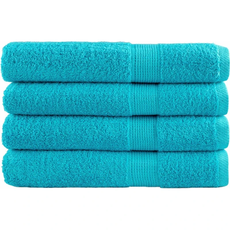 Saunahåndklæder SOLUND 4 stk 80x200 cm 600 g/m² turkis