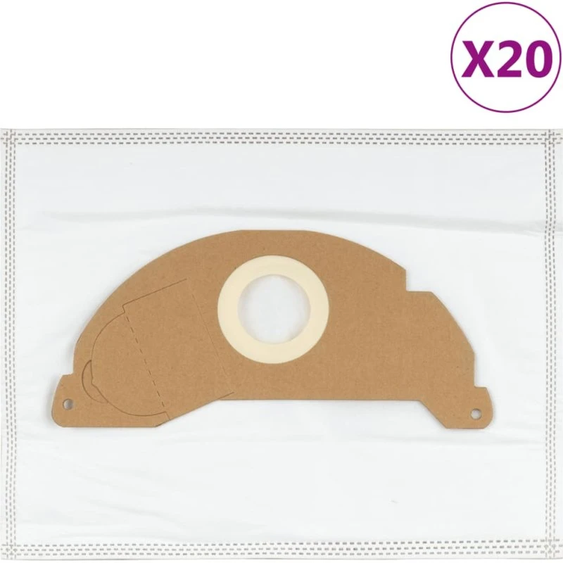 Støvsugerposer 20 stk til Karcher A2004 – 2-lags ikke-vævet