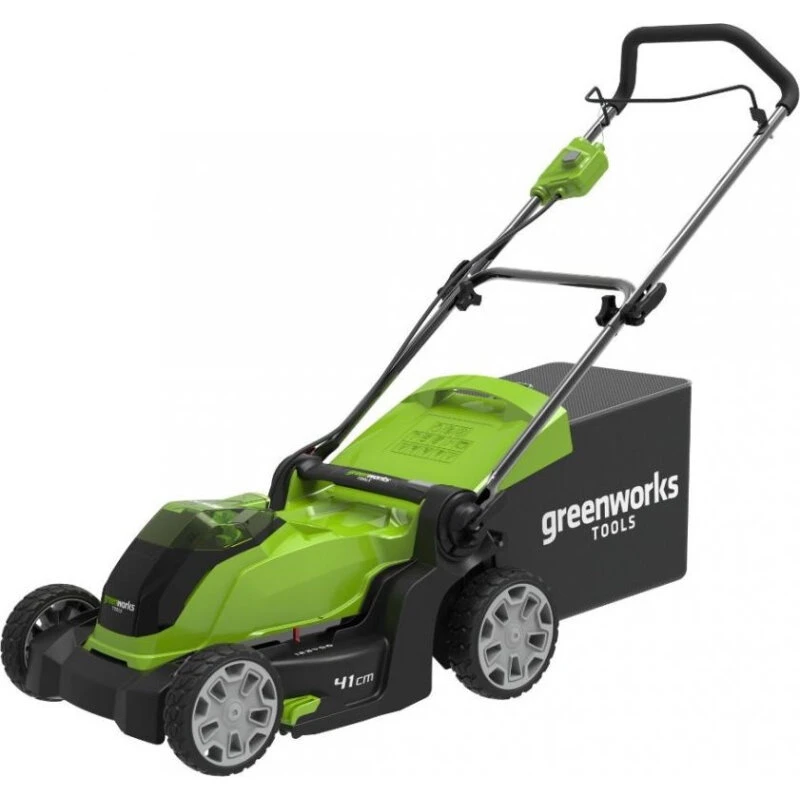 Greenworks G40LM41 40V plæneklipper – 41 cm, batteri