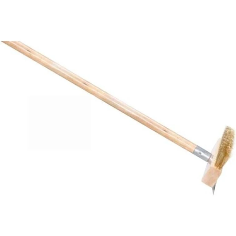 Hendi børste til pizzaovn m. messingtråde & stålskraber 93 cm