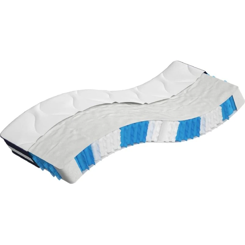 Springmadras med pocketfjedre 70x200 cm – medium fast