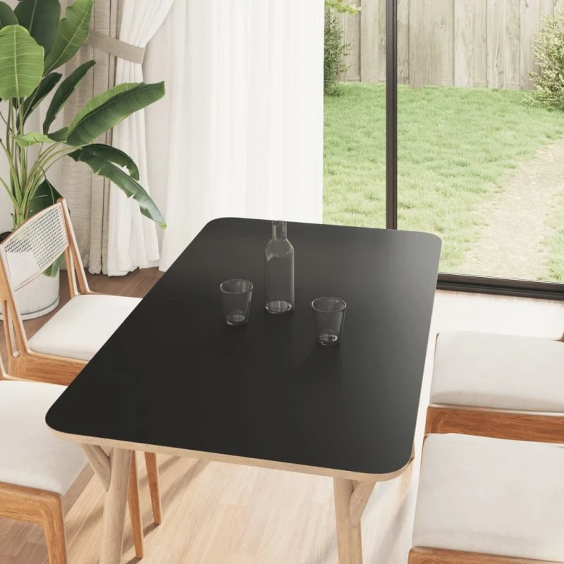 Selvklæbende møbelfolie PVC mat sort 90x500 cm