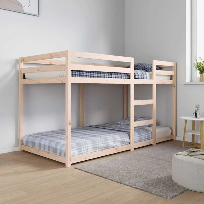 Køjeseng 90x190 cm i massivt fyrretræ – uden madras