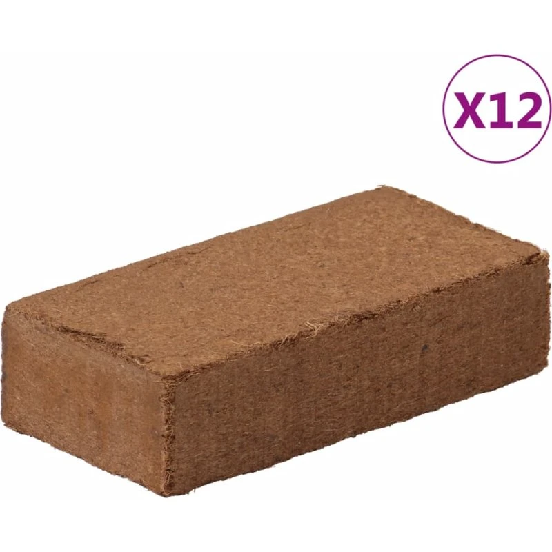 Kokosblokke 12 stk (7,8 kg) – 100% naturlig kokosjord