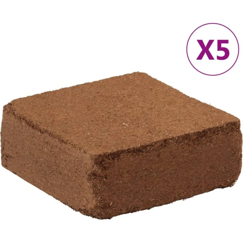Kokosblokke 5 x 5 kg (25 kg) – natur- og plantejord