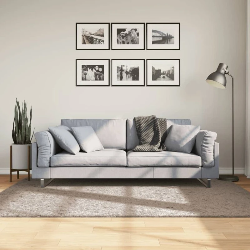 Shaggy gulvtæppe PAMPLONA 140x200 cm – beige