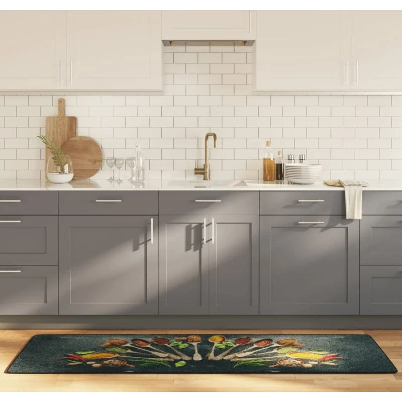 Køkkentæppe 60x180 cm – vaskbart, skridsikkert, flerfarvet
