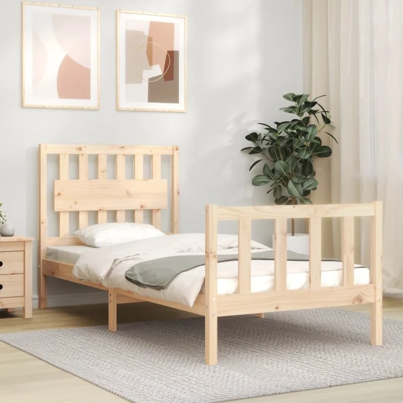 Sengeramme 90x200 cm i massivt fyrretræ