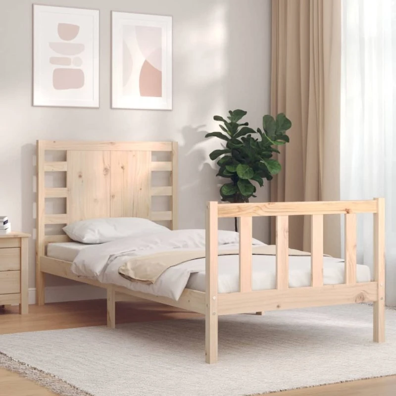 Sengeramme 90x200 cm i massivt fyrretræ