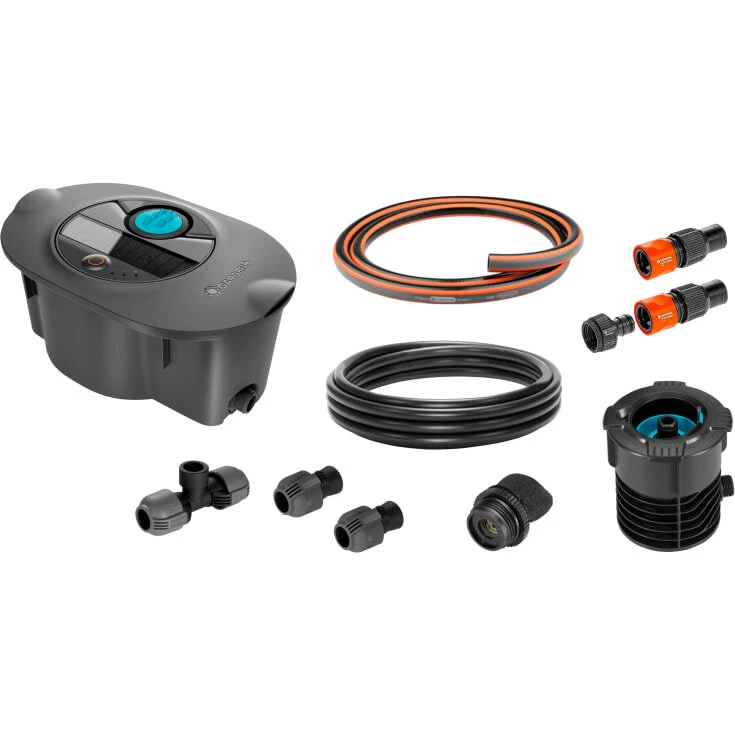 Gardena AquaPrecise startsæt – solcelledrevet vandingssystem