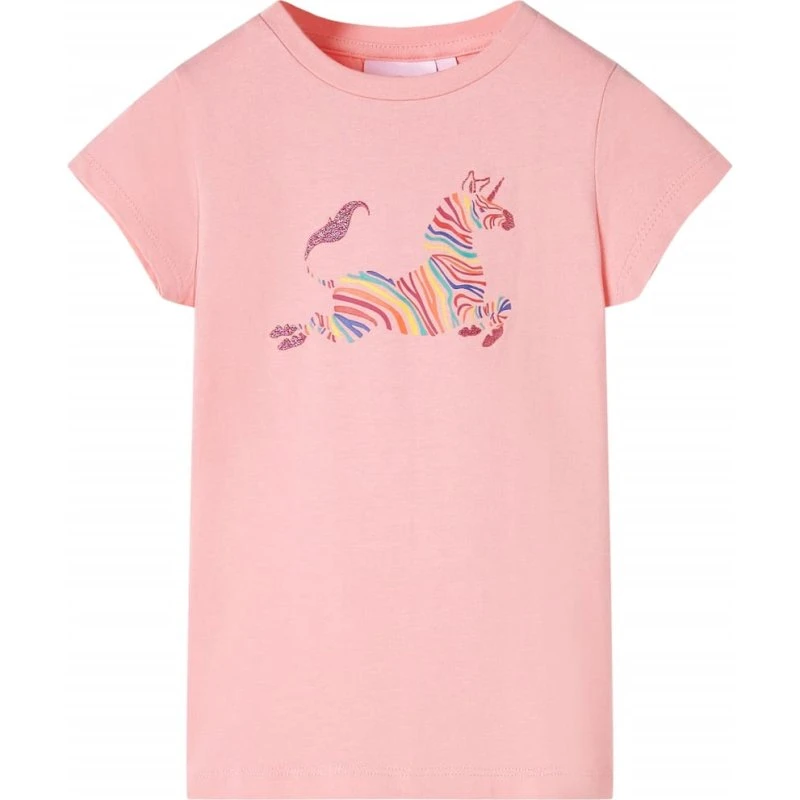 Børne T-shirt lyserød str. 128