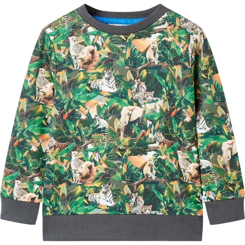 Sweatshirt børn str. 128 – Old Petrol