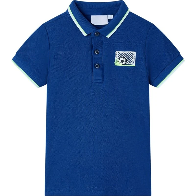 Polo til børn, str. 128 – mørkeblå