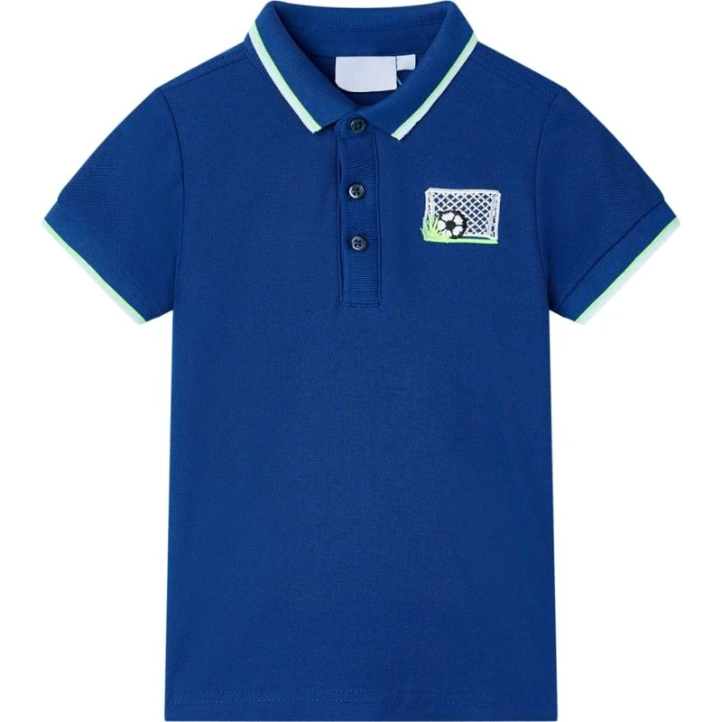 Børnepoloshirt str. 140 – mørkeblå