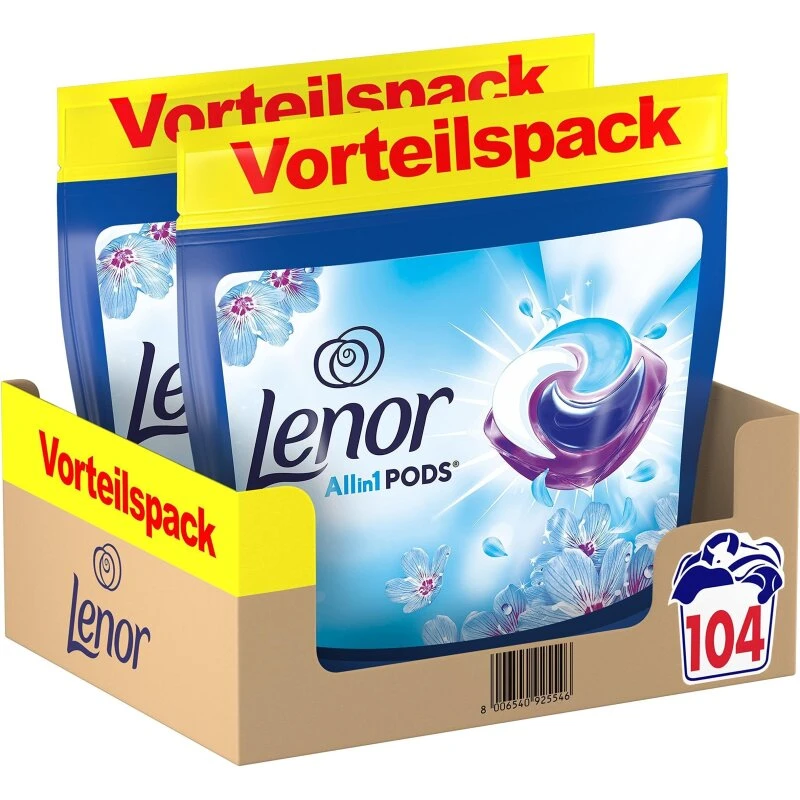 Lenor All-in-1 PODS April Fresh, 104 vask