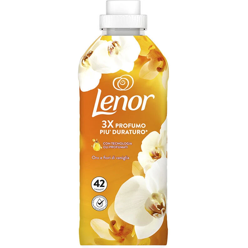 Lenor Golden Flowers & Vanilla koncentreret skyllemiddel, 42 doser