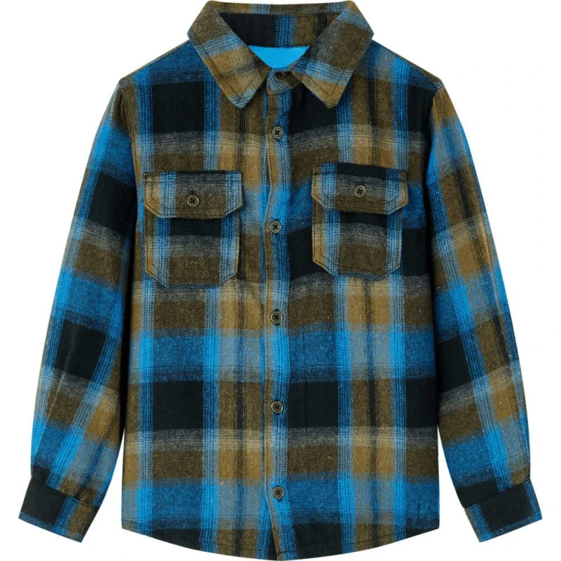 Børneskjorte str. 128 med foldbar krave