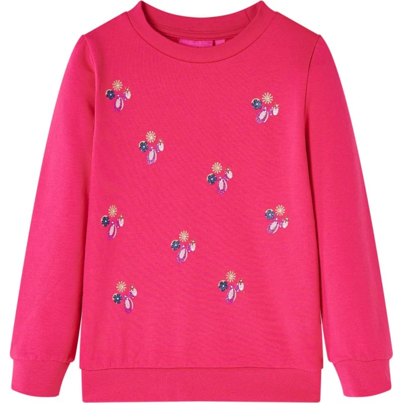 Børne-sweatshirt pink str. 104