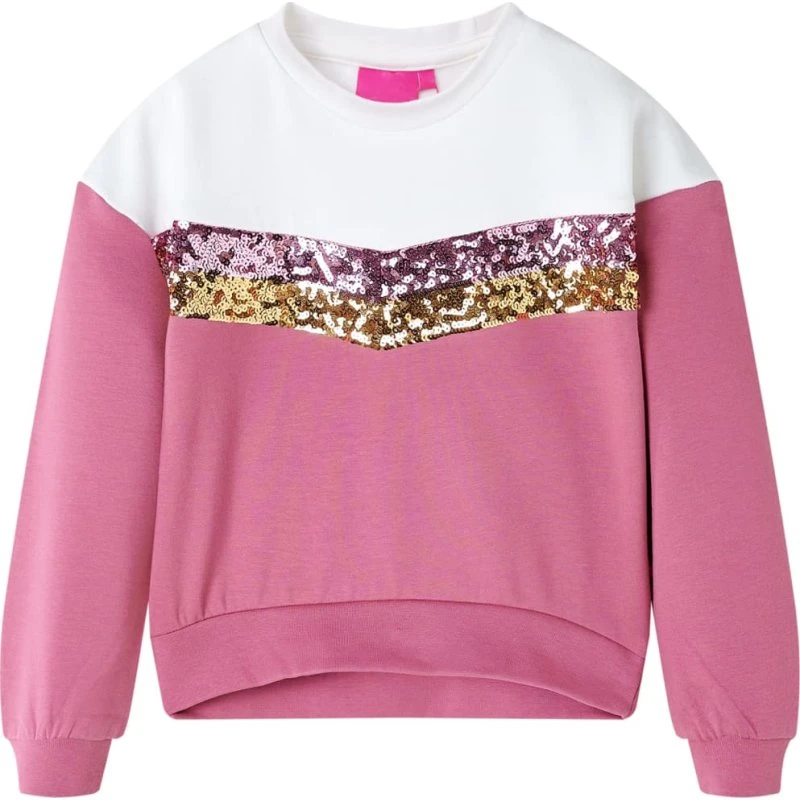 Børne-sweatshirt str. 104 – Pink