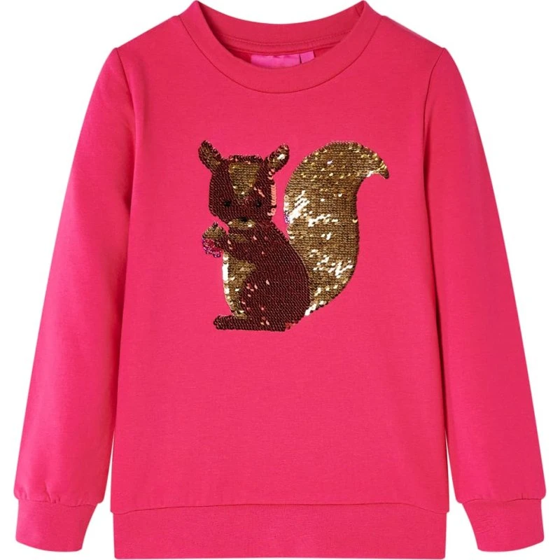 Børnesweatshirt i pink, str. 104 – blød & holdbar