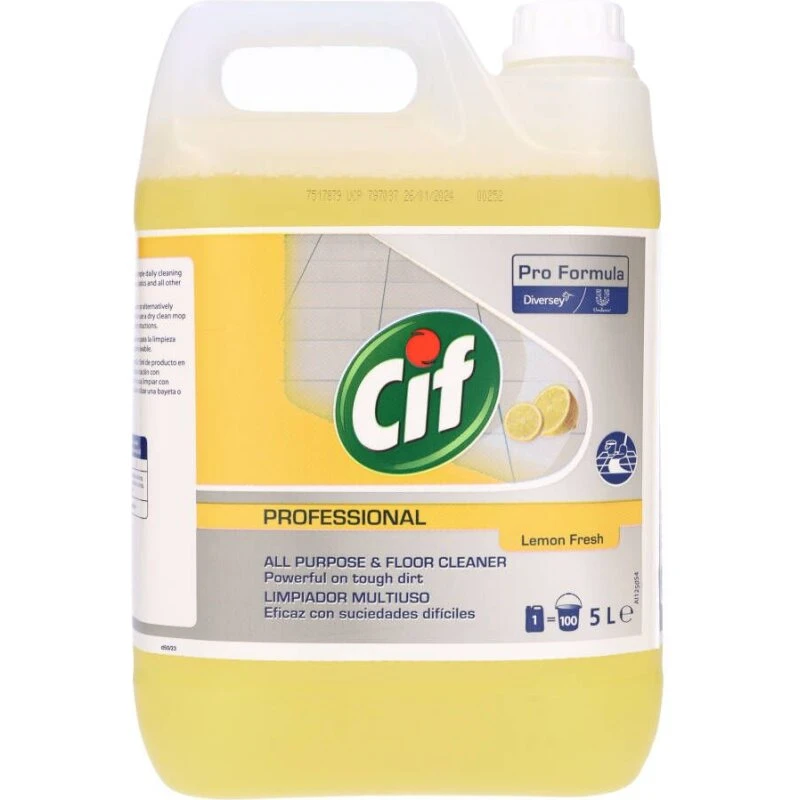 Cif Pro Formula Universalrengøring Lemon Fresh 5 L