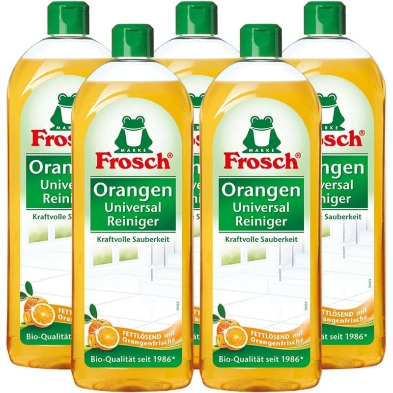 Frosch Universalrengøringsmiddel Appelsin 5 x 750 ml