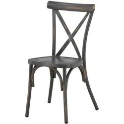 Tablas Havestol - Mørkegrå, stabelbar (aluminium)