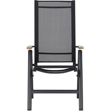 Lise positionsstol, 7 positioner, sort/teak