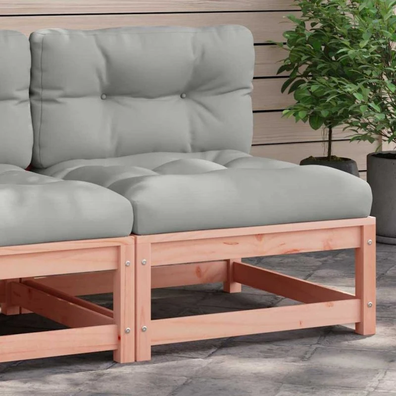 Sofamodul uden armlæn i massivt douglasgran med hynder