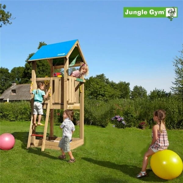 Jungle Gym Castle 2.1 Basis - Legetårn, Trykimprægn. Blå