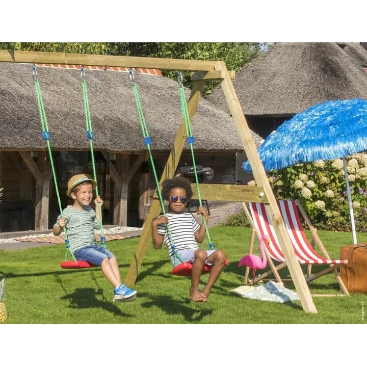 Jungle Gym X'tra Gyngemodul, 2-sæders (trykimprægneret træ)