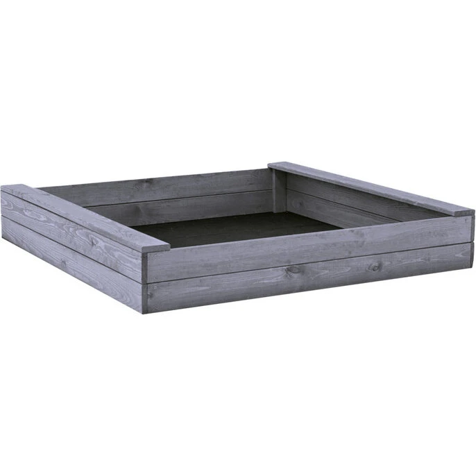 Nordic Play sandkasse grå 120 x 120 cm