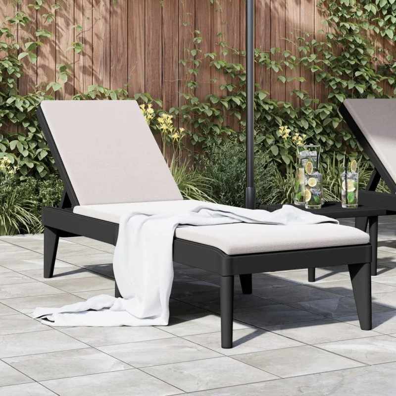 Liggestol PP 186x60x29 cm – antracit