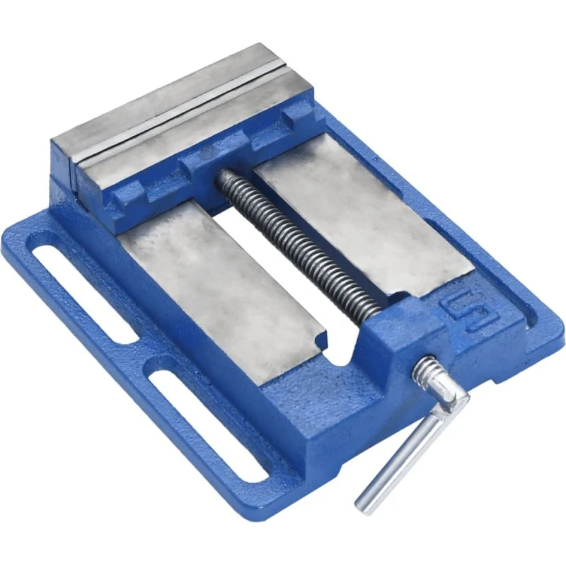 Skruestik 121 mm støbejern blå