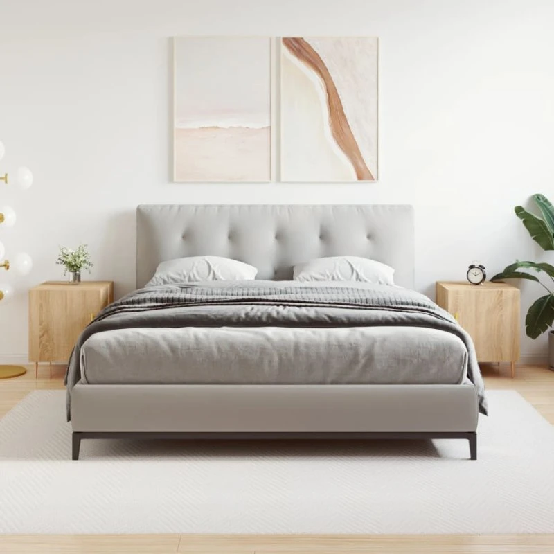 Sengeborde 2 stk. 40x40x50 cm sonoma-eg (konstrueret træ)