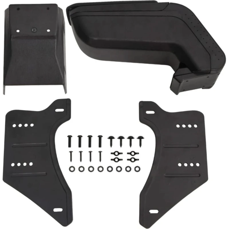 Universelt bilarmlæn i ABS med polstret låg 14x30x(32–48,5) cm