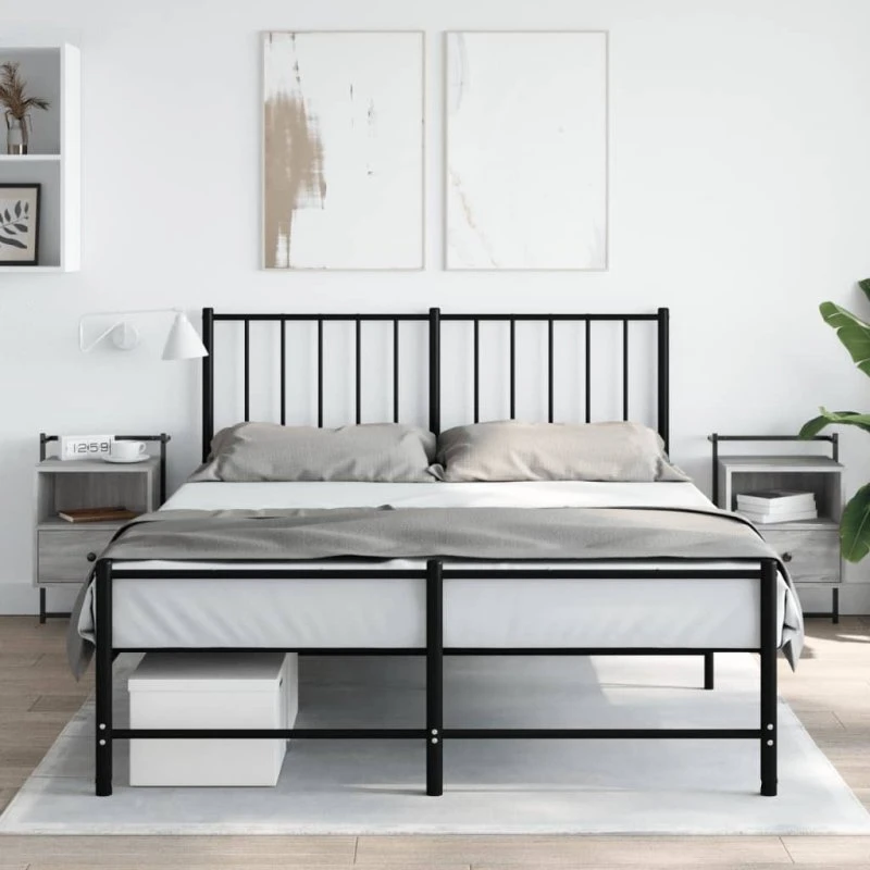 Væghængt sengebord 2 stk. 40x30x61 cm – Grå Sonoma