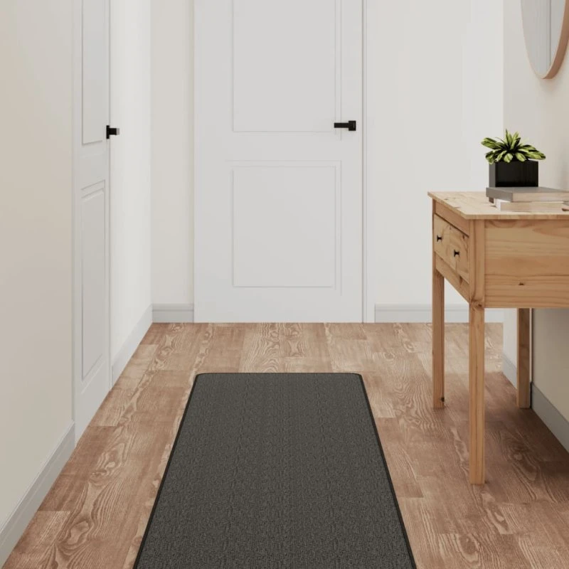 Tæppeløber 50x250 cm sisallook - Antracitgrå