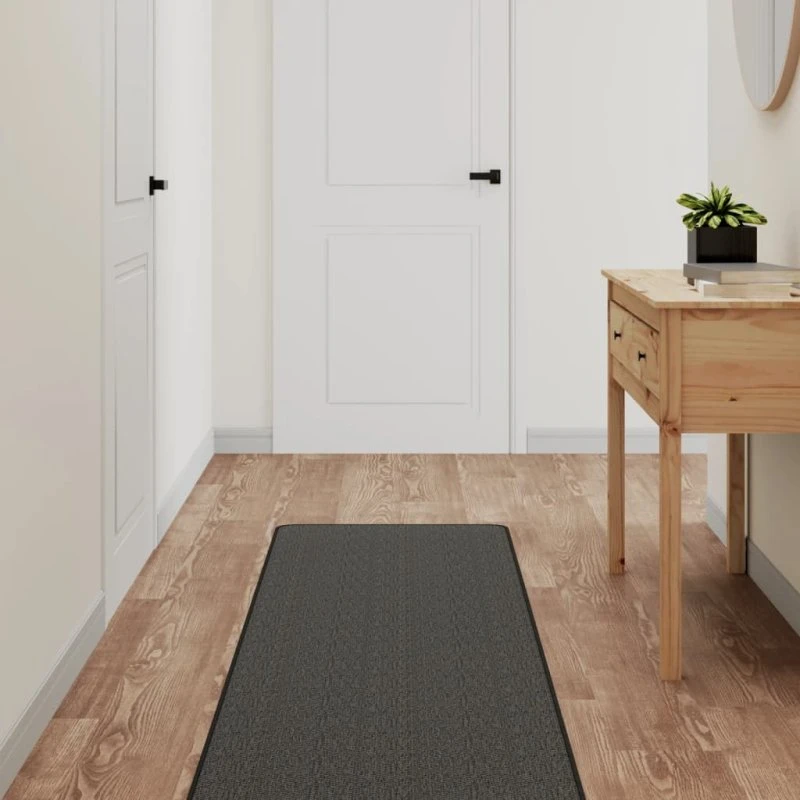 Tæppeløber 50x300 cm sisallook - antracitgrå