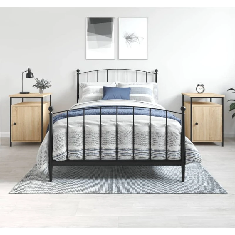 Sengeborde 2 stk. 40x42x60 cm – Sonoma eg