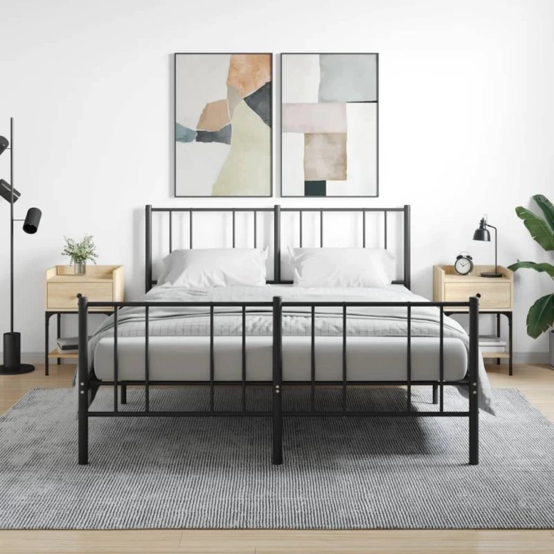 Sengeborde 2 stk. konstrueret træ Sonoma-eg 40,5x31x60