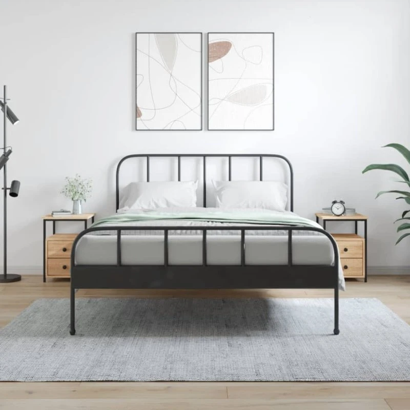 Sengeborde 2 stk. Sonoma-eg 34×35,5×50 cm