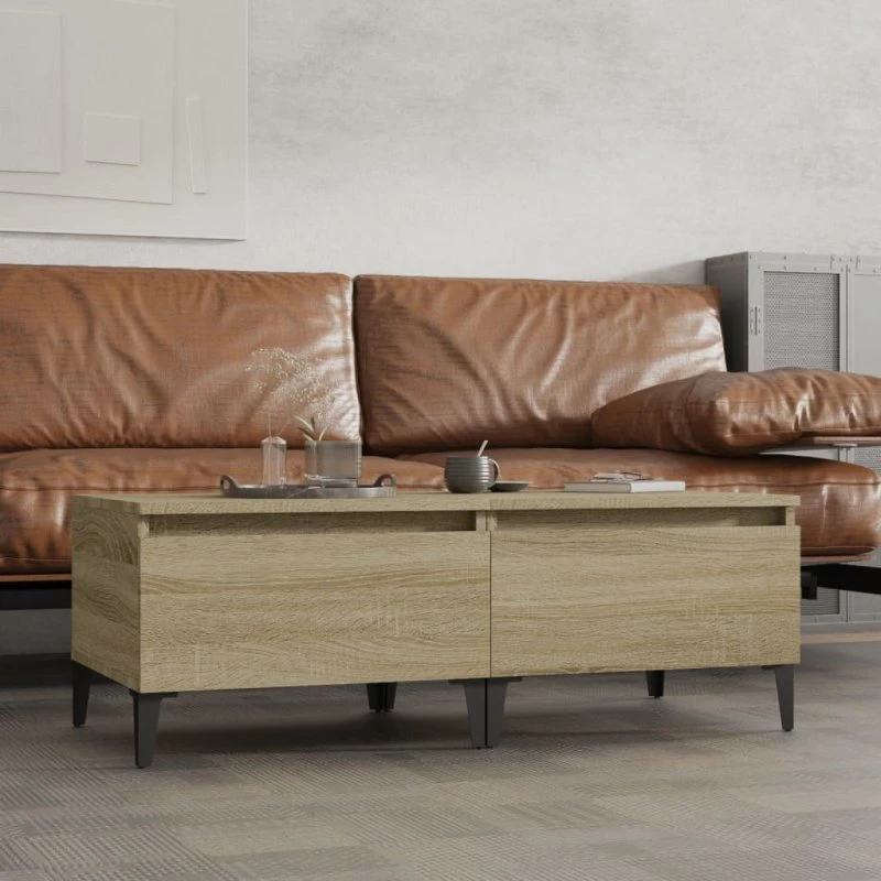 Sideborde 2 stk. 50x46x35 cm - Sonoma eg, konstrueret træ