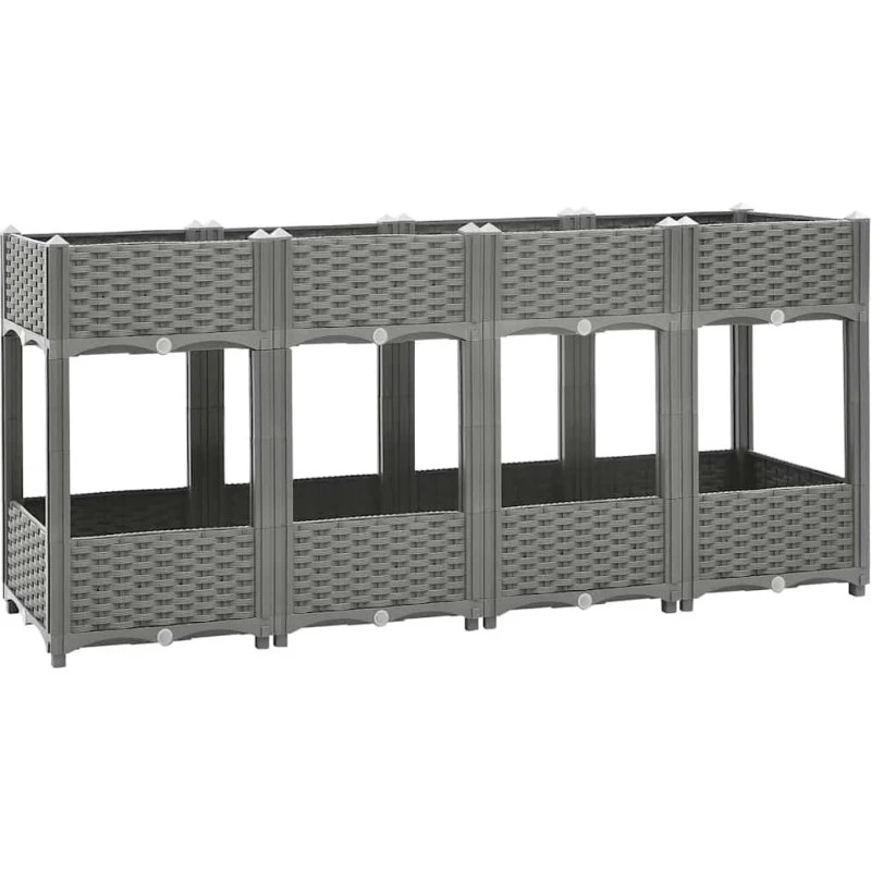 Højbed 160x40x71 cm i polypropylen