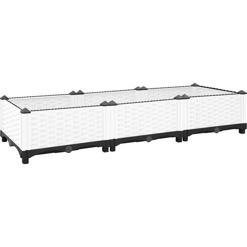 Højbed 120x40x23 cm i polypropylen – robust plantekasse