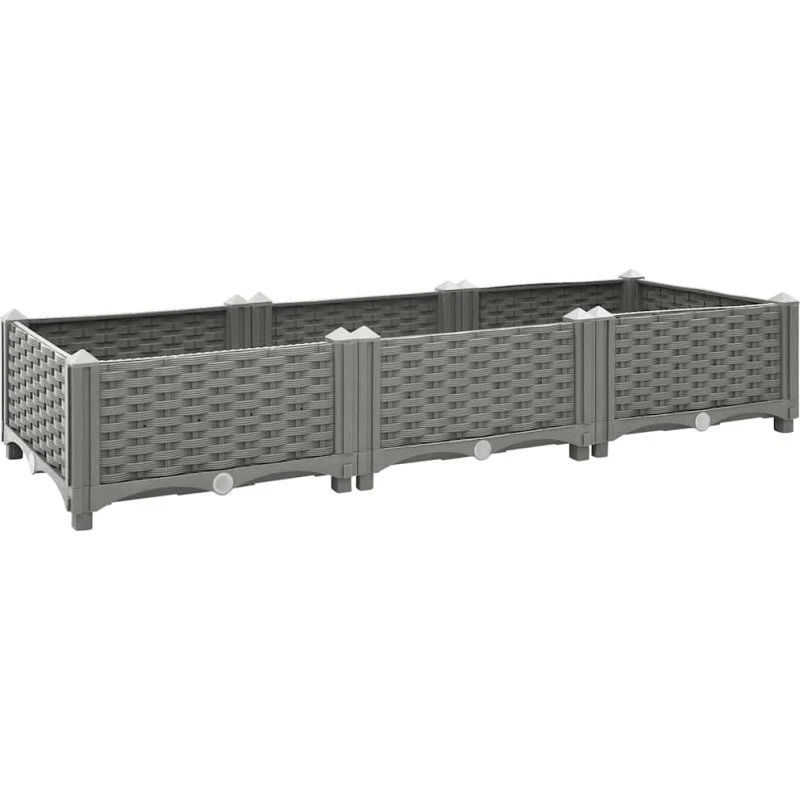 Højbed 120x40x23 cm i polypropylen – robust plantekasse