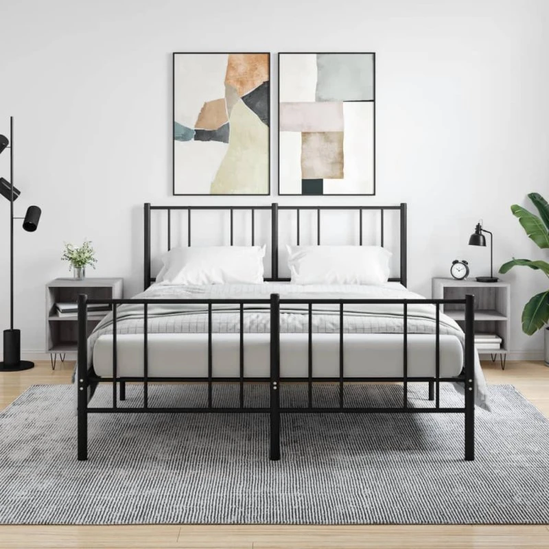 Sengeborde 2 stk. 40x30x50 cm - Sonoma eg, konstrueret træ